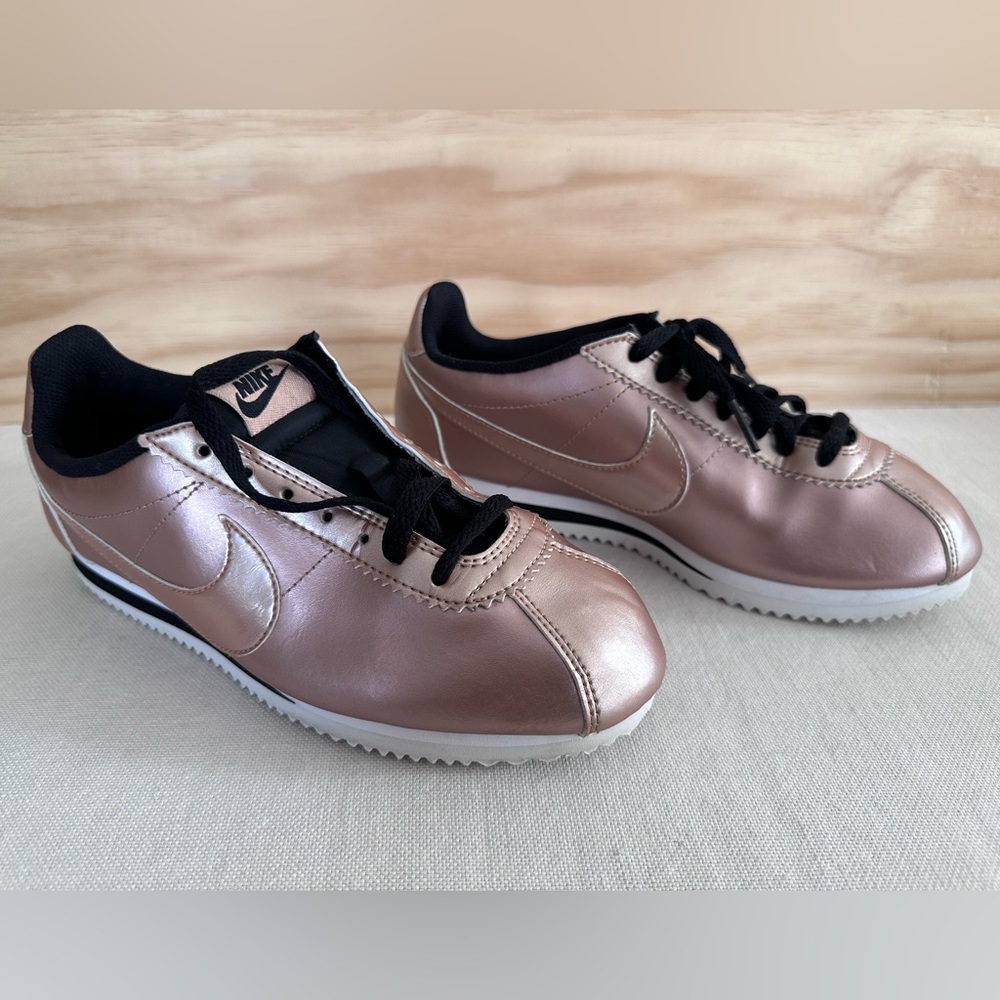 Nike Cortez. Metallic Rose Gold. Size 8.